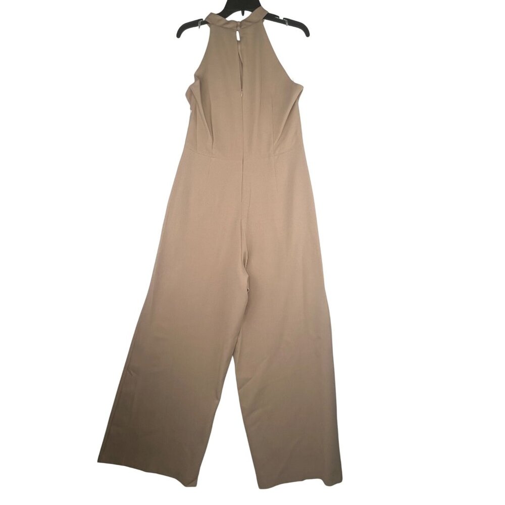 Julia Jordan Women's Twist Neck Halter Jumpsuit with Pockets Wide-Leg Size 12 - Picture 7 of 12